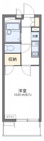 レオパレスソレアードⅡの間取り画像