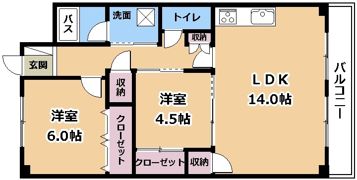 エリセオびわ湖の間取り画像