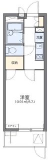 レオパレスシャルマン タナカⅡの間取り画像