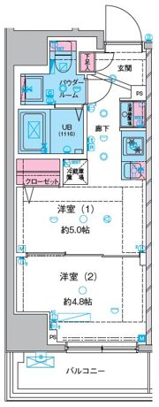 GENOVIA本所吾妻橋Ⅲの間取り画像