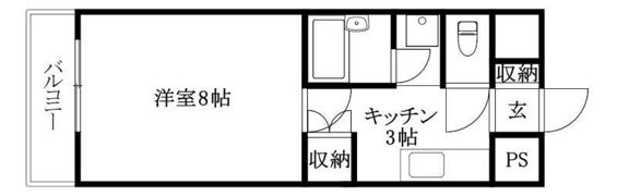 エコール久米の間取り画像