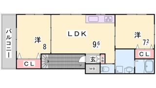 リーフマンションの間取り画像