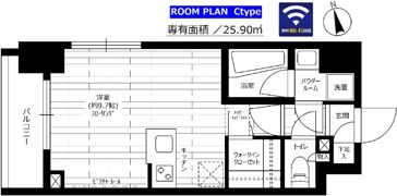 ステージグランデ用賀アジールコートの間取り画像
