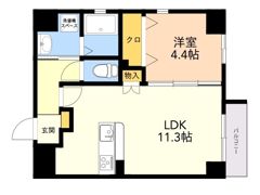 LIBTH天神東の間取り画像