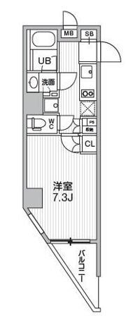 シーズンフラッツ浅草の間取り画像