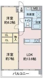 レージュ竜泉の間取り画像
