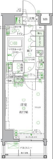 クレヴィスタ板橋西台Ⅱの間取り画像