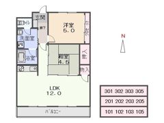 アーバンピーチヒルズの間取り画像