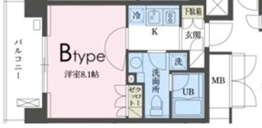 ガレリア東新宿の間取り画像