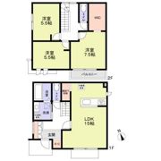 杉並区高井戸西2丁目貸家の間取り画像