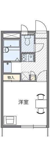 レオパレスグリーンビューの間取り画像