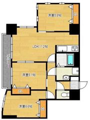 MDIロイヤルレジデンス大手町の間取り画像