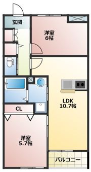 コンフォルトの間取り画像
