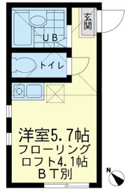 ユナイト浜町チャールストンの調べの間取り画像