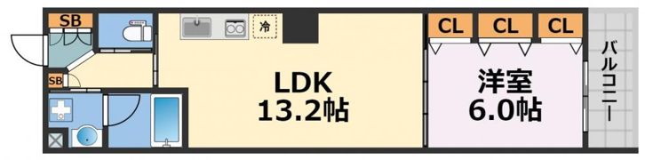 ブラービ南船場の間取り画像