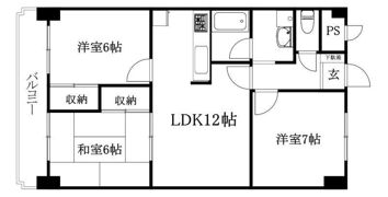 ハイシティ松山の間取り画像