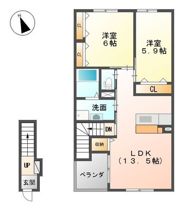 エスペランサ中島の間取り画像
