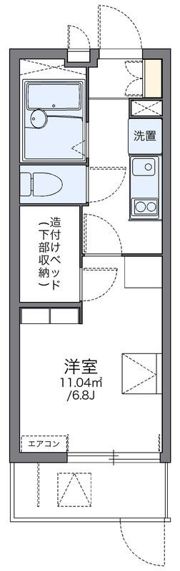レオパレスフォレスタ磯子の間取り画像