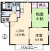 ディアス岩原 B棟の間取り画像