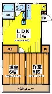 グリーンパークⅡの間取り画像