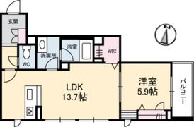 ヴィラ博丈井口A棟の間取り画像