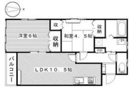 シャトルハイツ95の間取り画像