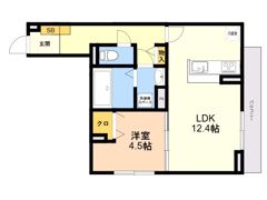 （仮）D－ROOM石丸2の間取り画像