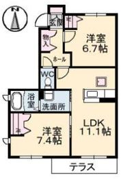 シャーメゾン上林 C棟の間取り画像