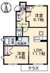 シャーメゾン上林 C棟の間取り画像
