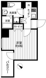 CREALpremier八丁堀の間取り画像