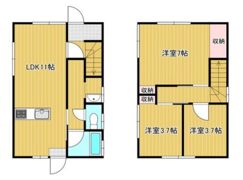 浜野戸建の間取り画像