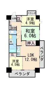 コンブリオアダチの間取り画像