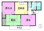 フレグランスくぼたCDEの間取り画像