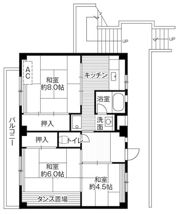 ビレッジハウス大谷2号棟の間取り画像