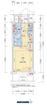 プレサンス広小路通今池の間取り画像