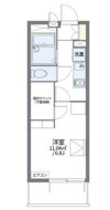 レオパレスメルベーユ 昭和Ⅲの間取り画像