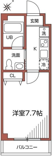 カーサヒロの間取り画像