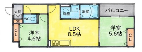 ラモーナ藤阪元町の間取り画像