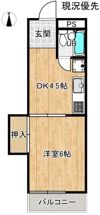 コーポだけみの間取り画像
