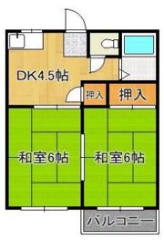 谷原ハイツの間取り画像