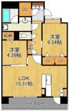 グランドキャッスル葛原グランツ 1202号室の間取り画像