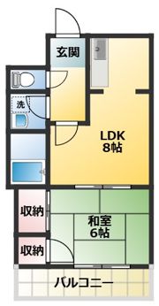 クレール山本の間取り画像