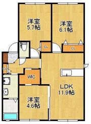 アルカンシェルFの間取り画像