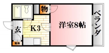 ボヌール中尾の間取り画像