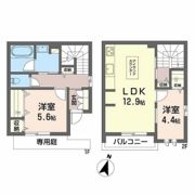 Centro coda．Mの間取り画像