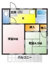 サンハウス松本Bの間取り画像