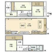 目黒戸建の間取り画像