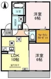 メゾン アズール A棟の間取り画像