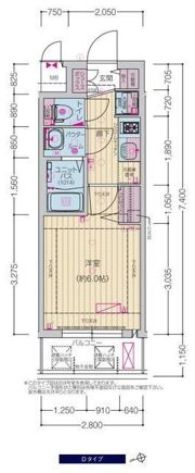 プレサンス四天王寺前夕陽ヶ丘ヴィリードの間取り画像