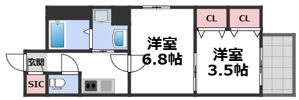 S-RESIDENCE天満橋arの間取り画像